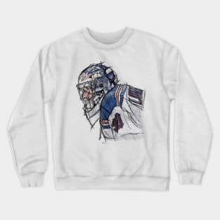 Henrik Lundqvist New York R Sketch Crewneck Sweatshirt